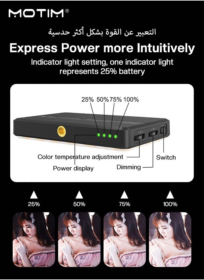 Motim 120 LED Selfie Light & Fill Light with Clip, Rechargeable Light Clip for Phone/Tablet/Camera, Adjustable 3 Color 10 Brightness Model, Selfie Light for Makeup, TikTok, Live Streaming & Video Conferencing  - Image 5