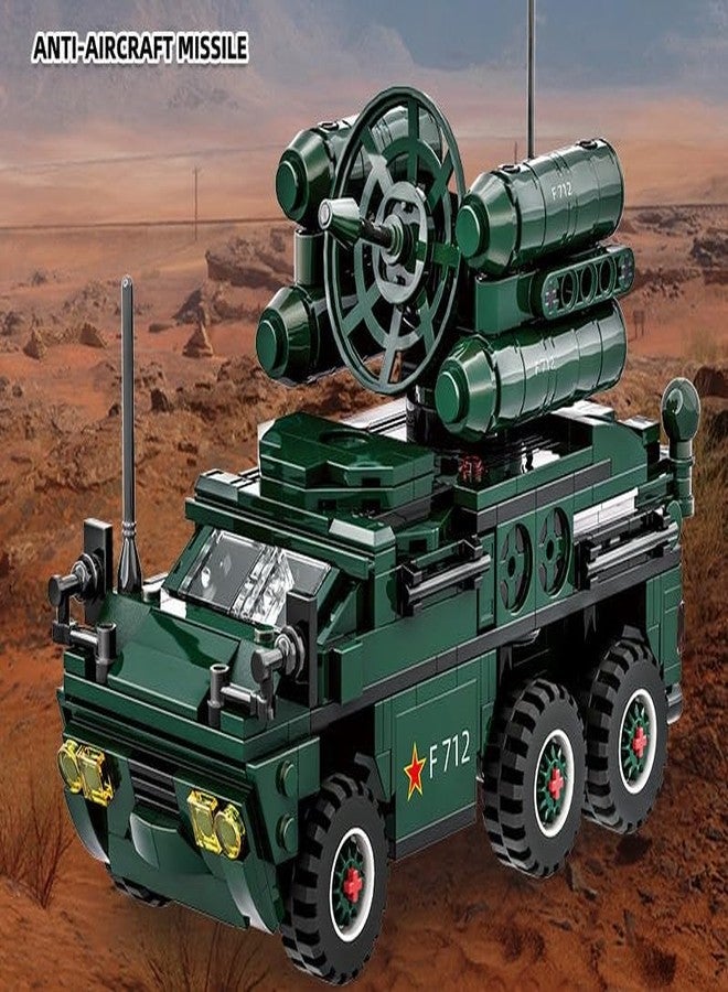 Toynagar Anti-Aircraft Missile Military Vehicle Building Blocks Set with 493 Pieces | Educational Construction Toy for Kids | Army Fans | Toy Enthusiasts | Army Vehcile | Model 4511 - Image 2