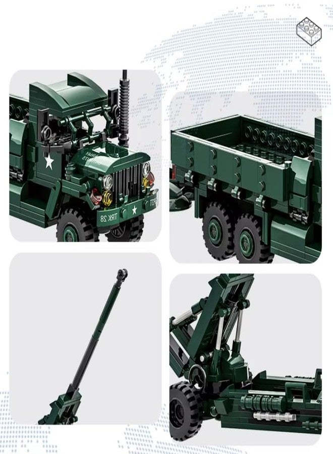 Toynagar Anti-Aircraft Missile Military Vehicle Building Blocks Set with 493 Pieces | Educational Construction Toy for Kids | Army Fans | Toy Enthusiasts | Army Vehcile | Model 4511 - Image 3