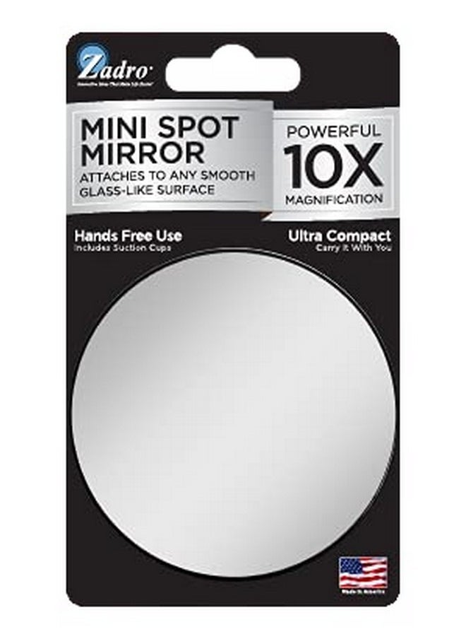 Zadro 3 Dia. Round 10Time Magnification Travel Mirror Compact Mirror Hand Mirror For Women Suctioncup Shaving Mirror  - Image 5