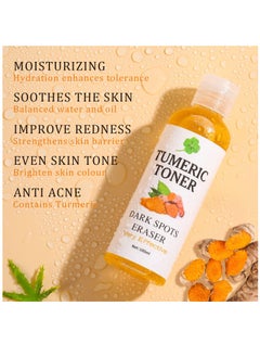 MOOYAM Turmeric Dark Spot Corrector Toner 100ml Facial Toner for Acne Prone Skin Dark Spot Remover for Face Hydrating Face Toner for Women Treatment for Dry Oily Skin  - Image 4