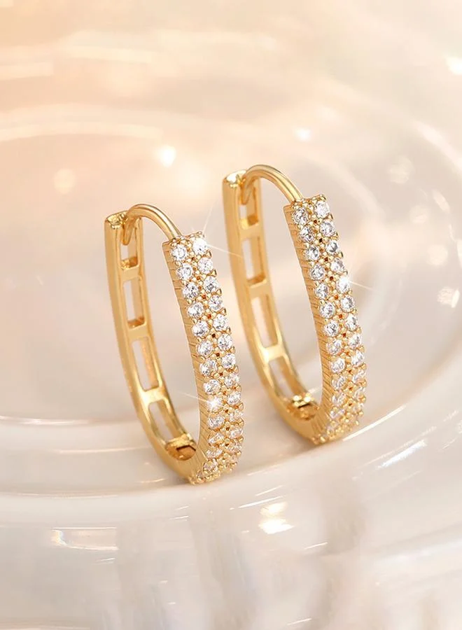 Take Two  Embellished Hoop Earrings for Women | Best Price UAE