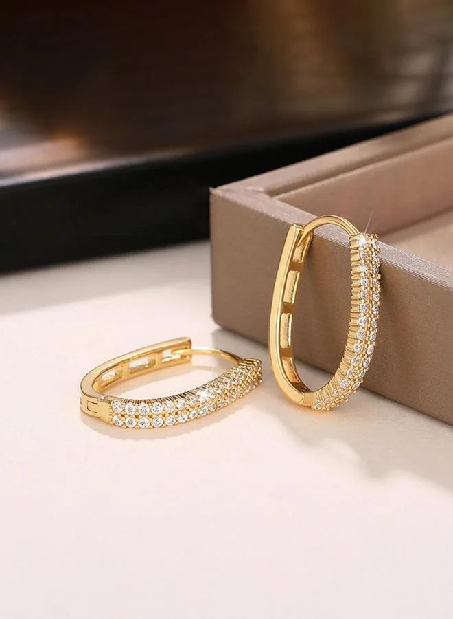 Take Two  Embellished Hoop Earrings for Women | Best Price UAE