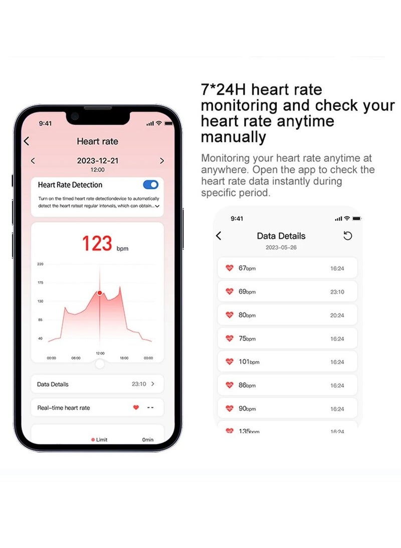 حلقة R02 الذكية ذات الغلاف المصنوع من التيتانيوم العسكري لمراقبة الصحة تحمل تصنيف مقاومة الماء IP68 و 3ATM وتتوفر بوضعيات رياضية متعددة (رمادي غامق، قطر 18.9 ملم) - Image 2