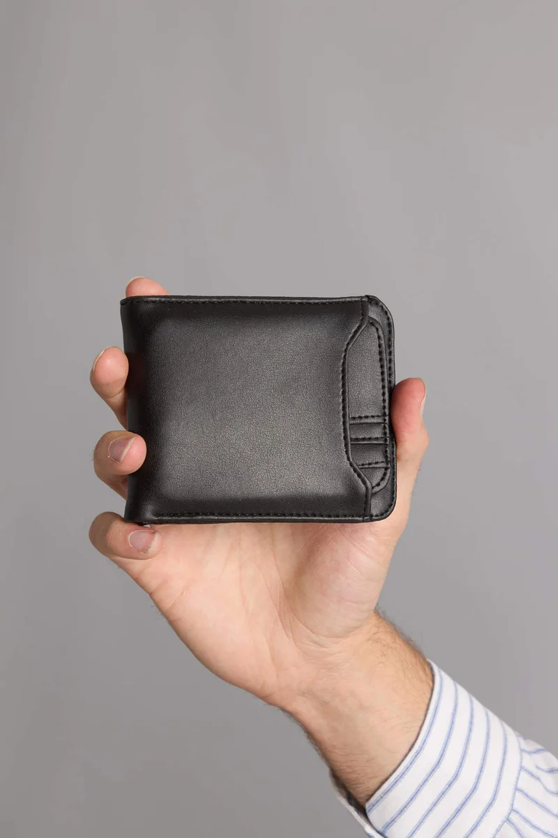 Man Faux Leather Wallets