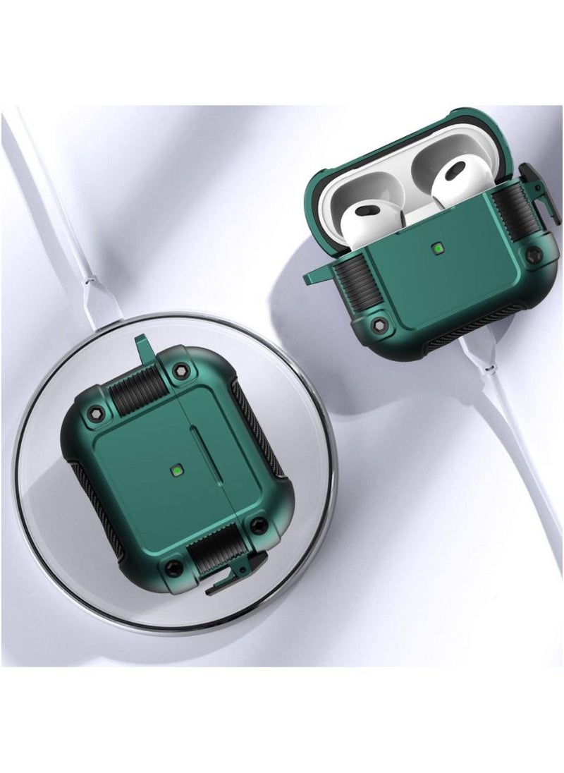 ACLIX Denk Airpods Anti-drop TPU Protective Case Bluetooth Earphone Case with Lock for AirPods 1/2/3/Pro  - Image 2