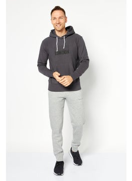 Champion Men Sportswear Fit Long Sleeves Training Hoodie, Grey  - Image 2
