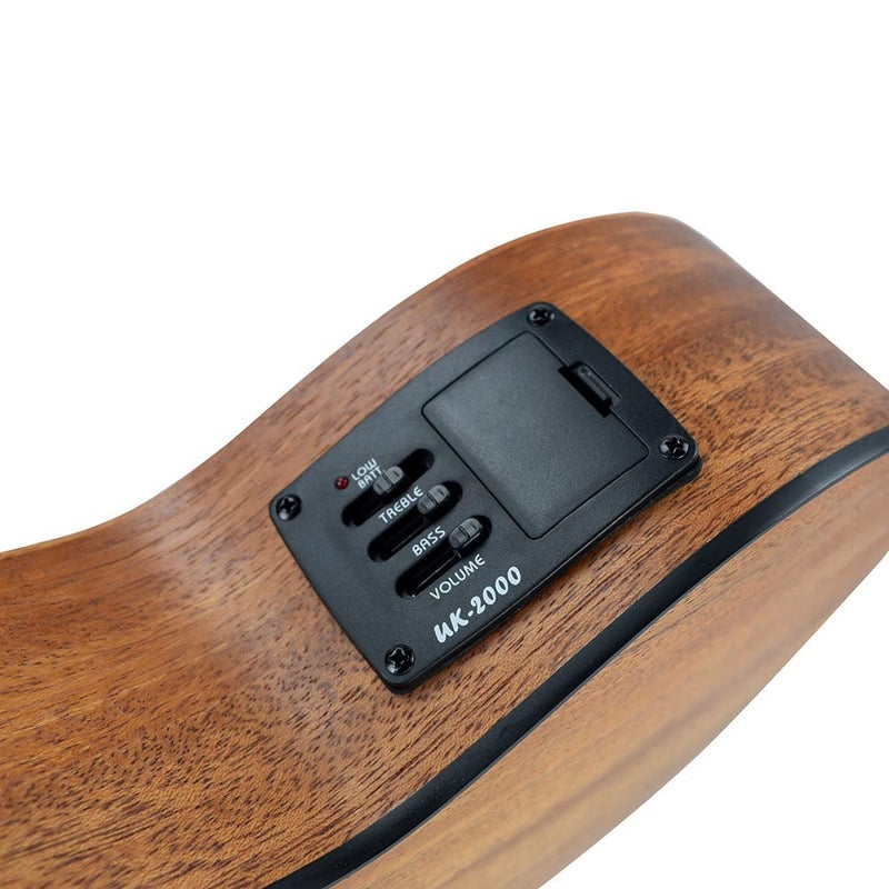 VAULT UK-2000TCE 26 بوصة قمة ماهوجني صلبة كمان كهربائي أكوستيك تنور مع EQ وحقيبة سفر - Image 5
