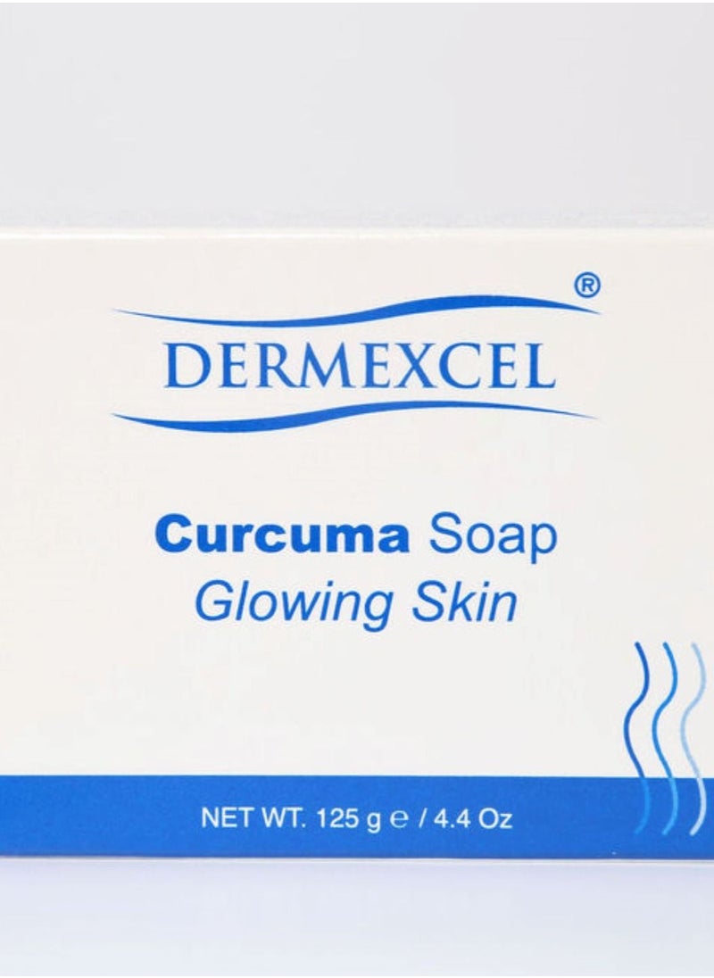 Dermexcel Curcuma Soap Glowing Skin - Organic Beauty Product - Curcuma Soap Skin-Lightening - Anti-aging soap - Spa soap -Chemical-Free Soap - Moisturizing soap Best Soap For Glowing Skin  - Image 3