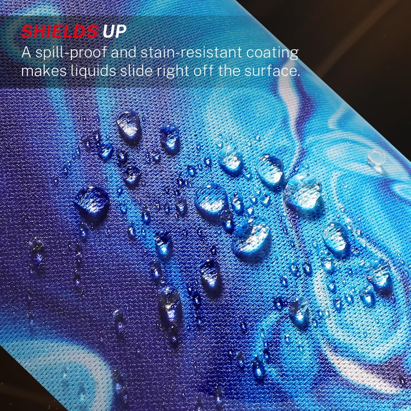 MROCO Mouse Pad [30% Larger] with Anti-Fray Stitched Edges, Premium-Textured Waterproof Surface, Non-Slip Rubber Base, Computer & Gaming Mouse Mat for Laptop, Office & Home, 8.5 x 11 in, Blue Waves - Image 5