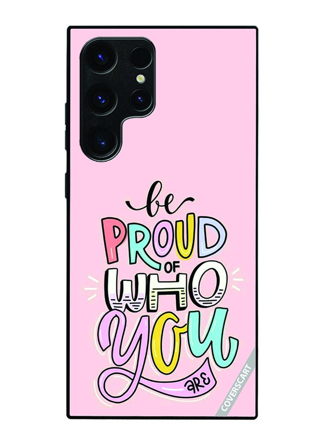 Protective Case Cover For Samsung Galaxy S25 Ultra Be Proud Design Pink