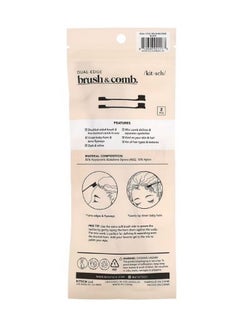 Kitsch Dual Edge Brush  Comb 2 Count  - Image 2