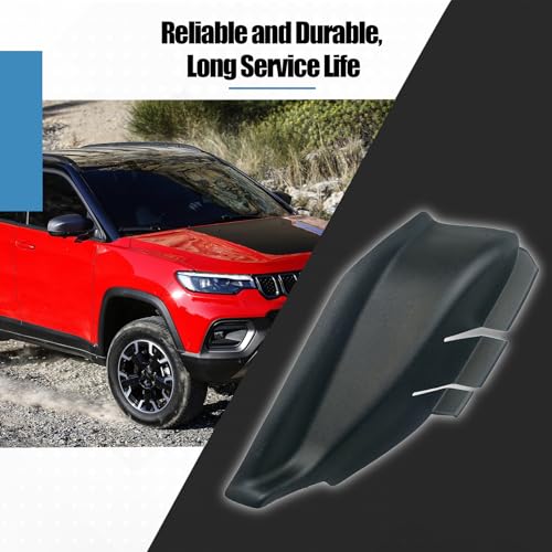 KMBNTU Front Windshield Wrap Corner Trim Right Side Fit for Jeep Compass 2017-2023 Engine Hood Hinge Cover Replace 7AA46RXFAA 5UT12RXFAB 53223828 - Image 4