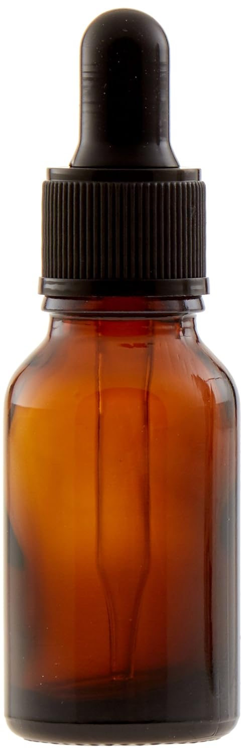 Vivaplex 24 Amber 15 ml 12 oz Glass Bottles with Glass Eye Droppers - Image 4