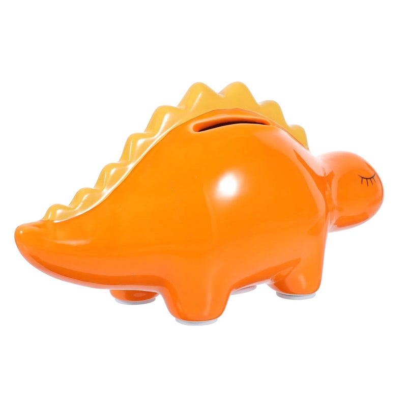 VANZACK Ceramic Dinosaur Piggy Bank For Kids Coin Money Saving Pot Cartoon 23.5 X 8.5 X 10.5 Cm Birthday Gift - Image 2