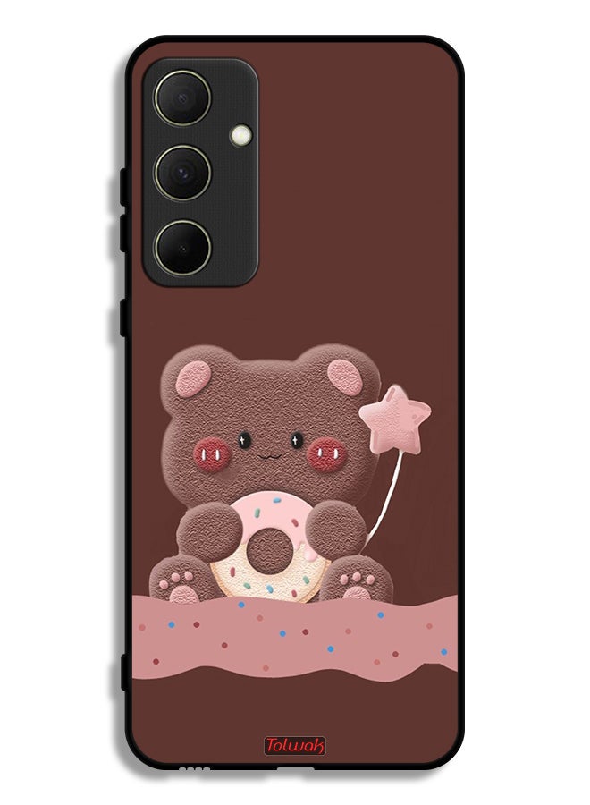 Tolwak Samsung Galaxy A35 5G Protective Case Cover Donut Bear - Image 1