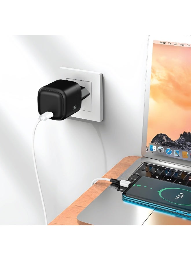 GREEN LION NEXIO Single Port Wall Charger EU Plug 30W 1C / Charging Protection / USB-C Port -Black - Image 2