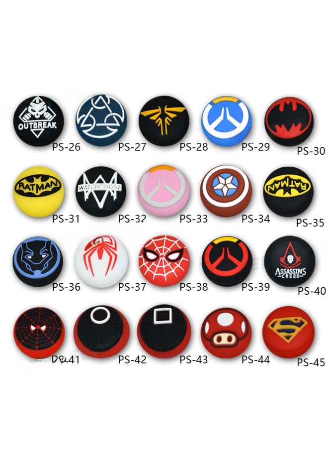 Generic - Ps5/ps4 Controller 3d Joystick Cap Game Controller Joystick Cover Button Protective Cap Mushroom Head Silicone-Product Color:Ps-198 (one) - Image 1