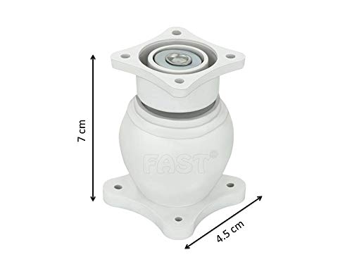 FAST DM02P Heavy Wall Mounted Magnetic Door Stopper Catcher Size No.5 for Main Door, Bed Room Door, and All Other Type Doors (White) - Image 3