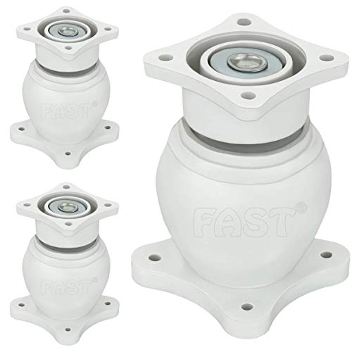 FAST DM02P Heavy Wall Mounted Magnetic Door Stopper Catcher Size No.5 for Main Door, Bed Room Door, and All Other Type Doors (White) - Image 1