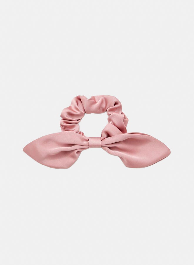 FOREVER 21 Ruched Satin Bow Hair Scrunchie  - Image 2