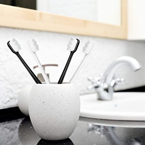 Athelas Pack Of 4 Extra Soft Manual Toothbrush With 20000 Activated Charcoal Bristles | Ultra Softness For Adults, Sensitive Gums & Teeth, Pregnant Women, Kids & Elders (Comfeel) - Image 3
