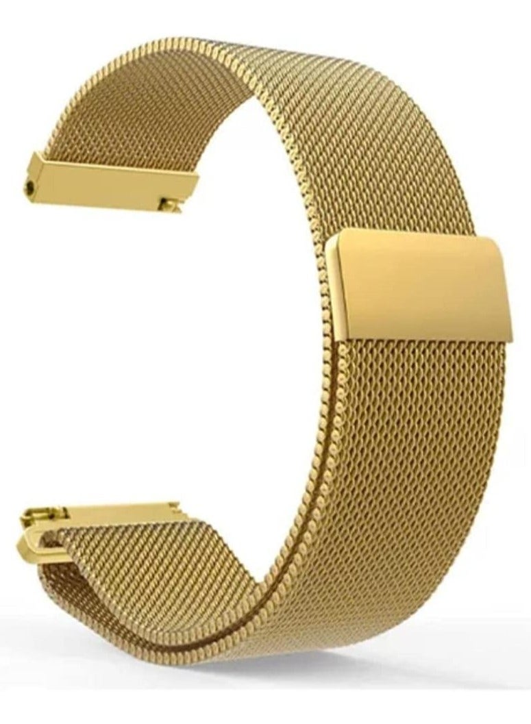 Compatible with Huawei Watch Fit Watch band , Milanese Loop Magnetic Stainless Steel Replacement Wrist Strap Bracelet Watch Band for Huawei Watch Fit (GOLD) - Image 3