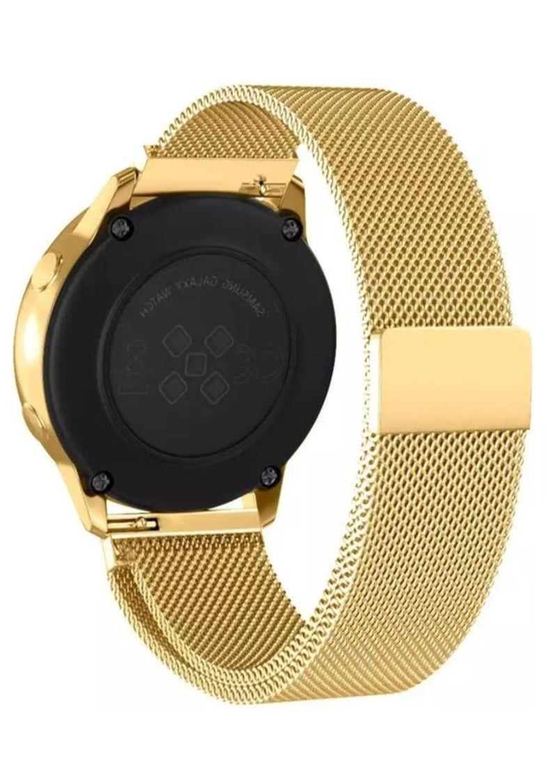 Compatible with Huawei Watch Fit Watch band , Milanese Loop Magnetic Stainless Steel Replacement Wrist Strap Bracelet Watch Band for Huawei Watch Fit (GOLD) - Image 2