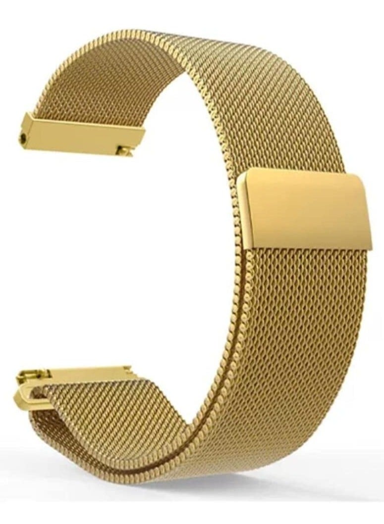 Compatible with Huawei Watch Fit Watch band , Milanese Loop Magnetic Stainless Steel Replacement Wrist Strap Bracelet Watch Band for Huawei Watch Fit (GOLD) - Image 1