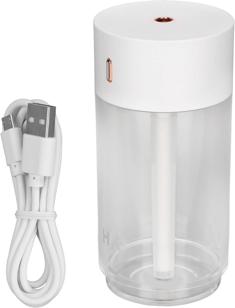 klarako Portable Mini Humidifier, Colorful Light Desktop Humidifier for Office Bedroom - Image 1