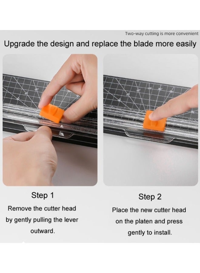 KLNAMAEAAN Portable A4 Paper Cutter with Precision Cutting Guide with 1 Piece of Paper Corner Rounder and Photo Corner Cutter, Ideal for Home and Office Use, Scrapbooking, Cardboard and Label Projects - Image 4