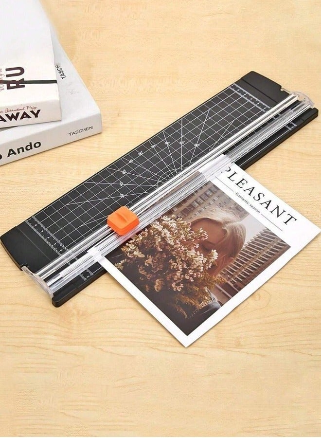 KLNAMAEAAN Portable A4 Paper Cutter with Precision Cutting Guide with 1 Piece of Paper Corner Rounder and Photo Corner Cutter, Ideal for Home and Office Use, Scrapbooking, Cardboard and Label Projects - Image 2