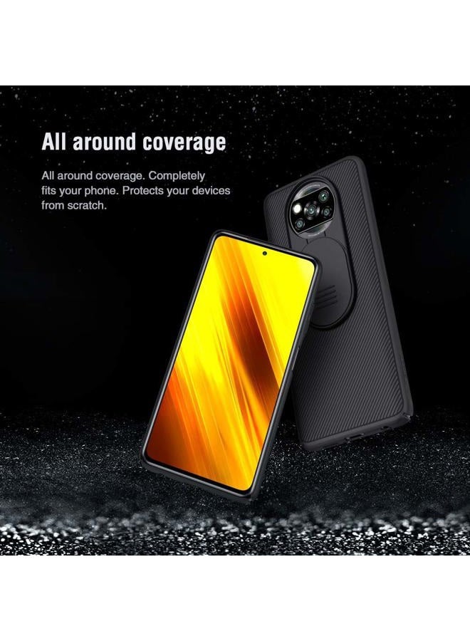 WVOZWWO غطاء لجهاز Xiaomi Poco X3 NFC، غطاء حماية رقيق Nilkkin CamShield Pro مع واقي كاميرا من PC صلب وTPU رقيق للغاية ومضاد للخدش لجهاز xiaomi Poco X3 NFC /X3 Pro - Image 3