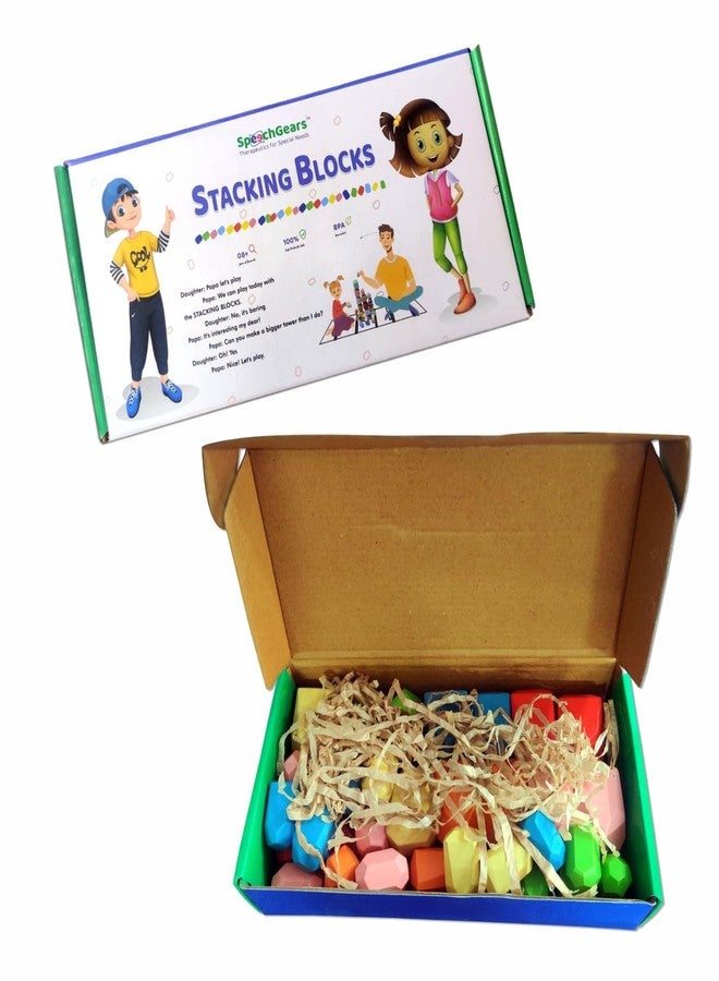 SpeechGears Stacking Block Games for Kids | Toddler Educational Blocks | Building Block Game for Kids - Image 1