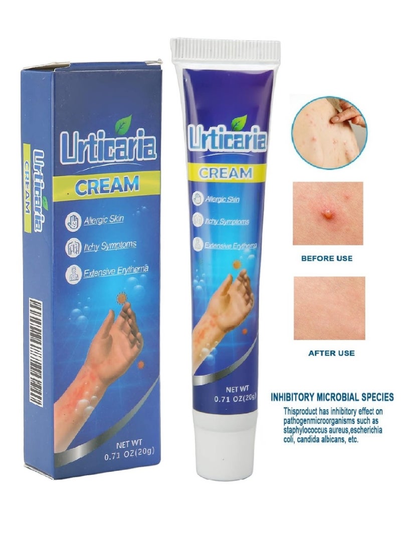 Sumifun 1-Piece Anti Itch Urticaria Cream Ointment for Allergic Reactions, Skin Rash Relief, Hives Treatment, Redness Reduction, Eczema Care, Dermatitis Support, Fast Acting Soothing Ointment 20g - Image 1
