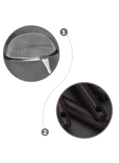 CATANES 1 Pc Strainer With Brown Handle 31x8x4 Cm Brown, Silver  - Image 3