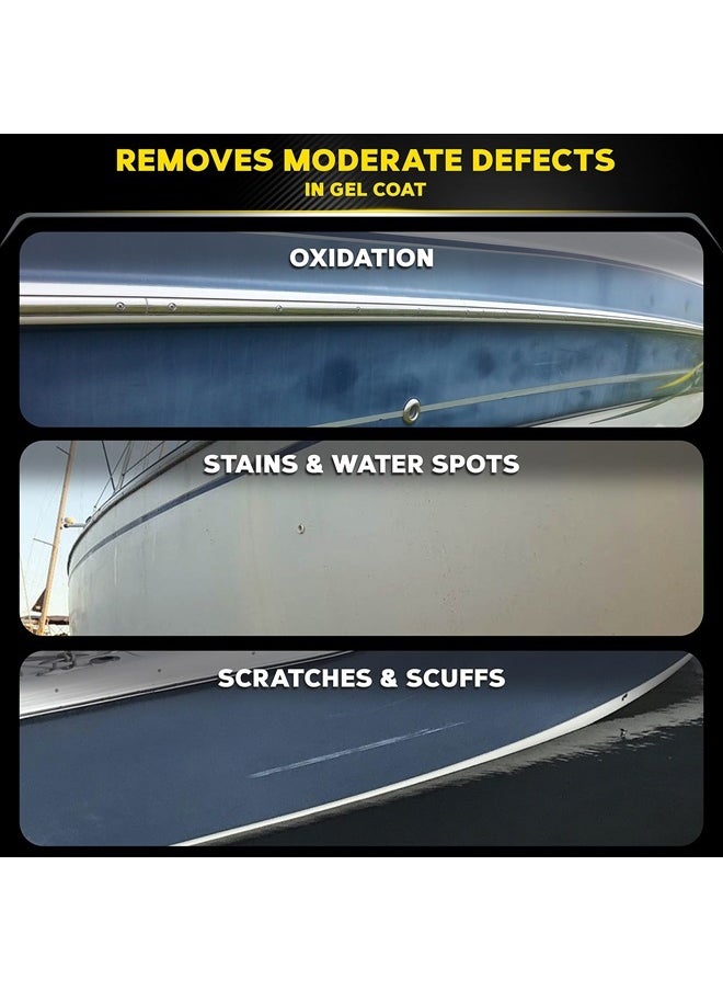 Meguiar's Marine/RV Heavy Duty Oxidation Remover, Oxidation, Water Spot, Stain, and Scratch Remover for vehicles with Gel-Coat and Fiberglass Surfaces, 16 oz.  - Image 3