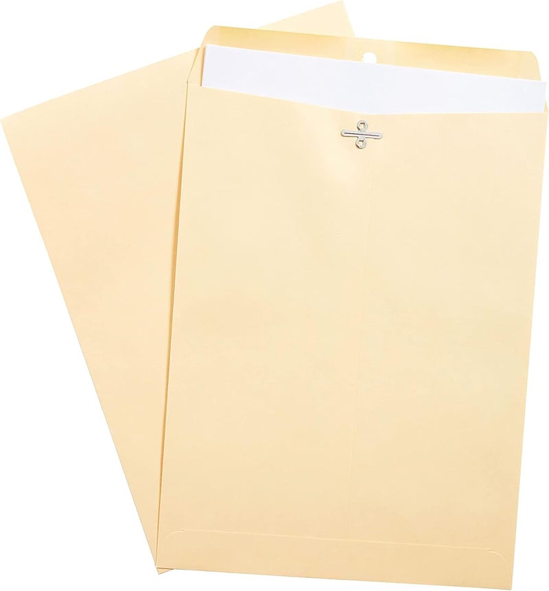 Staples مغلفات كتالوج قابلة للإغلاق من Staples 121962 بوزن إضافي ثقيل 9 إنش طول × 12 إنش ارتفاع مانيل 100 علبة - Image 3