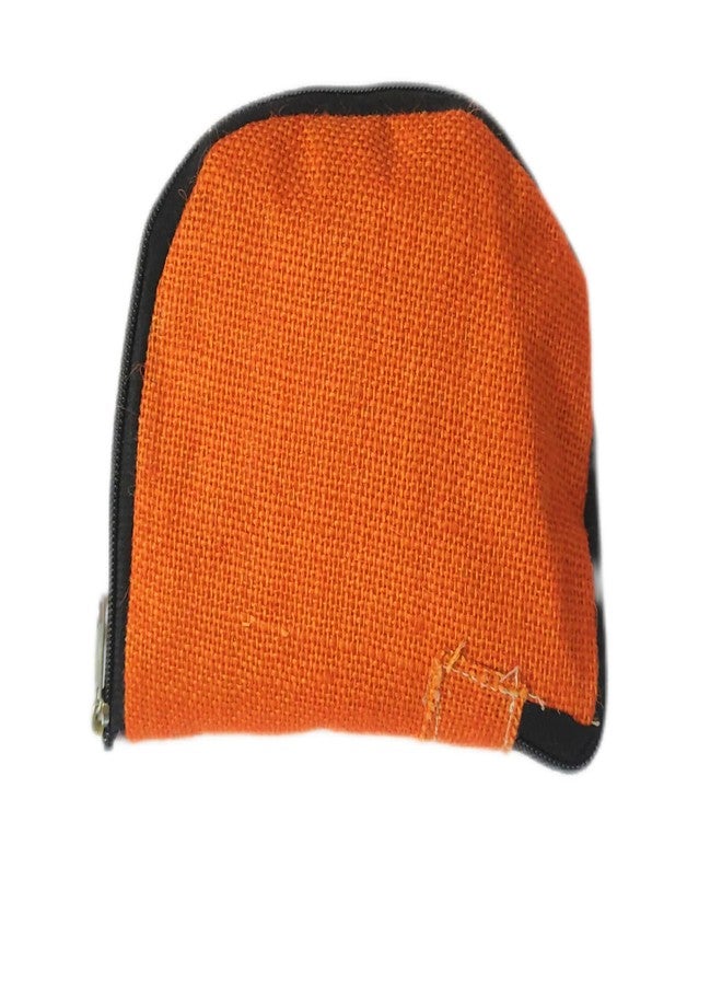 rdassociates RDA JUTE BOTUYA BAG WITH INNER SIDE 8 Oz CANVAS BAG WITH CHAIN & BUTTOM SIDE FOLDED JUTE LAMINATION Waterproof Multipurpose Bag (orange) - Image 4