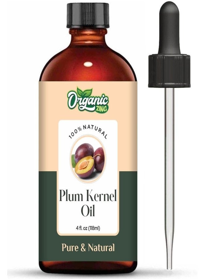 Organic Zing Plum Kernel (Prunus domestica) Oil | Pure & Natural Carrier Oil Haircare, Skincare & Massage - 118ml/3.99fl oz - Image 1