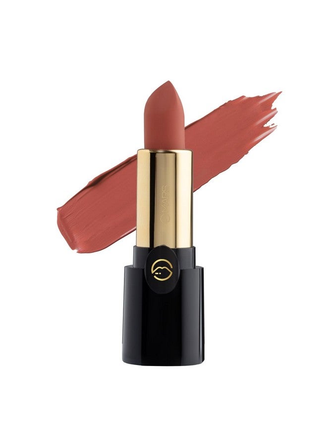 مارس أحمر شفاه MARS Plush Velvet Creamy Matte للنساء | انزلاق سلس | تصبغ بلمسة واحدة | تركيبة غير جافة وكريمية | لون غني وحيوي | 3.2 جرام | (06-Peach Melody) - Image 1