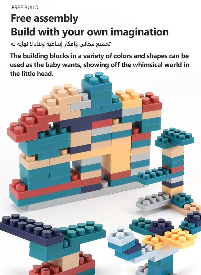 Beauenty Kids Activity Table Set with 120Pcs Building Blocks  Storage, Multifunctional Building Table, Kids Activity Table, STEM Toys Toddler Learning Playset Table for Boys Girls Gifts 3 4 5-10 Years Old - Image 5