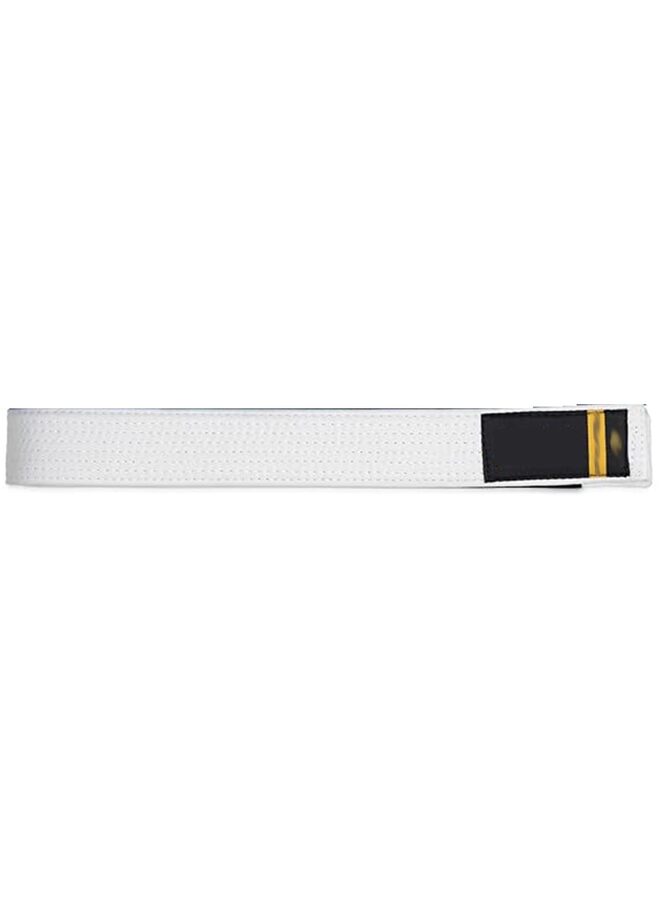 Generic Jiu Jitsu Belt - Premium Belts with Rank Bar for Stripes Judo Belt Women Jiu Jitsu Gi Karate Belt Martial Arts Training Equipment White Belts for Men (WHITE) - Image 1