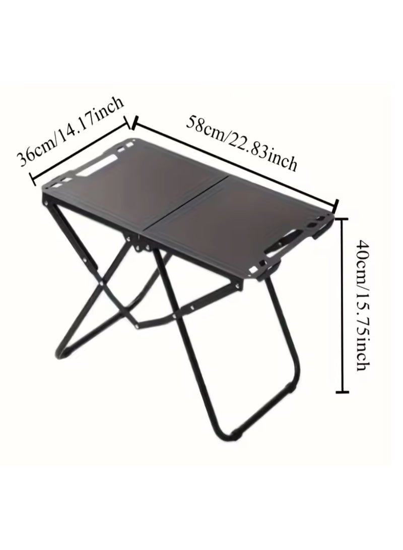Lightweight Foldable Camping Table Picnic Table with Carrying Handle Ideal for Outdoor Activities Camping Accessories - Image 2