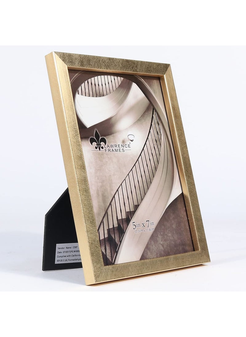 Lawrence Frames Lawrence Frames 5W x 7-Inch H Chloe Contemporary Gold Picture Frame (708057)  - Image 2