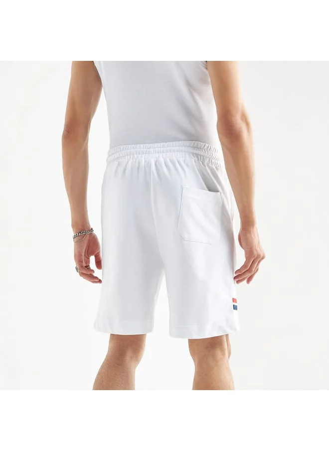 FAV New England Patriots Print Shorts with Drawstring Closure and Pockets