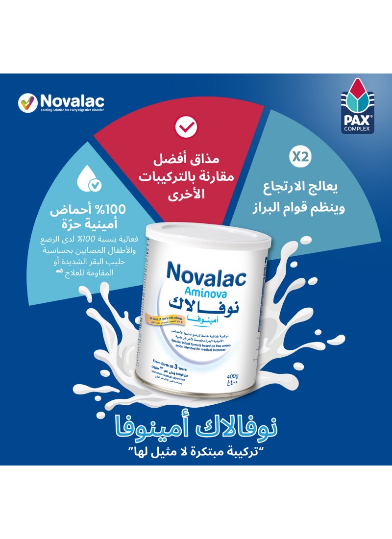 Novalac Aminova Special Infant Formula From 0 To 3 Years 400g - Image 5