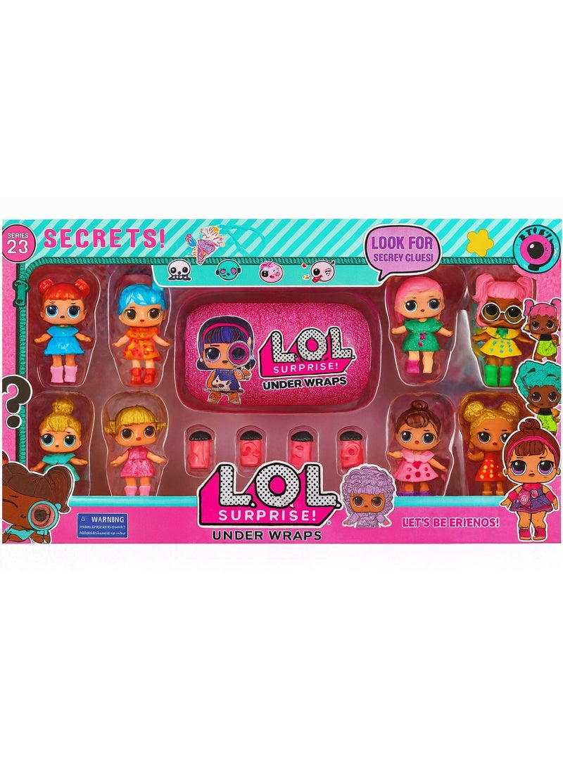 REZZOSS New LOL Surprise Dolls Set for Girls - Under Wrap Set of 8 Multicolor Surprise Dolls for Baby Girls | Mystery Capsule Unboxing Toy Set for Kids | Collectible Mini Dolls with Accessories | Gift Toy for Girls, Toddlers & Kids Who Love LOL Surprise Toys - Image 1