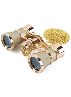 Vitacelli Mini Metal Gold Binoculars 3x25 Lightweight Retro Binocular with Built-in Gold Chain for Adults Kids Women in Musical Concert,Gold Performances  - Image 5