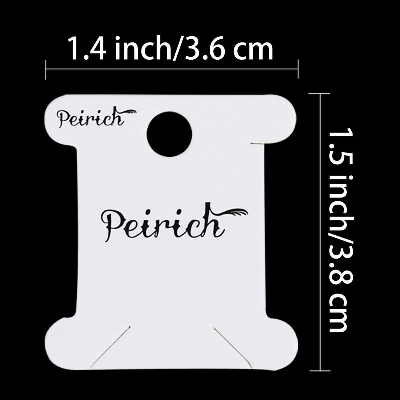 Peirich Embroidery Floss Organizer Box - 24 Compartments with 100 Hard Floss Bobbins and 459 Color Number Stickers - Image 3